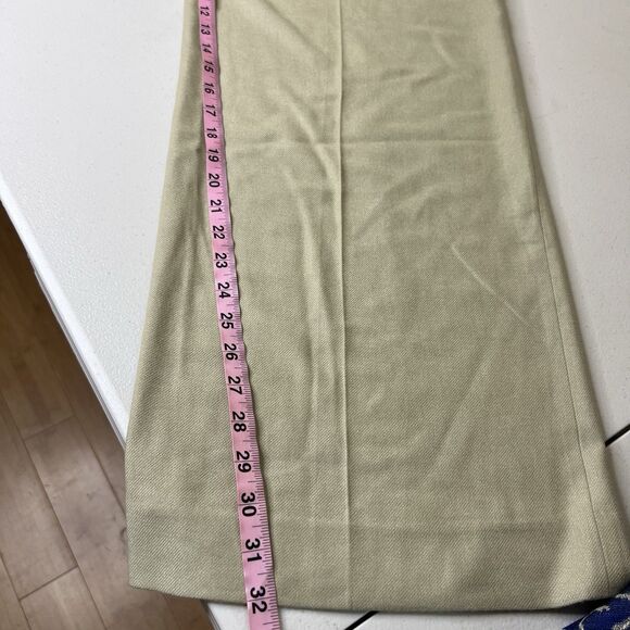 Vince Trouser Pants Womens 8 Beige Wool Blend High Waist Wide Leg Pleated Work - Picture 11 of 13